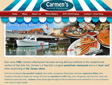 Tablet Screenshot of carmenhascrabs.com